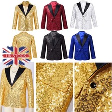 Kids Boys Shiny Sequins Blazer