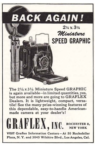 1946 graflex miniature speed - 1946,