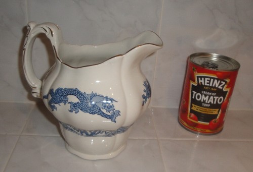Booths blue dragon pattern - blue,