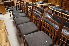 8 LadderBack DiningChairsSet