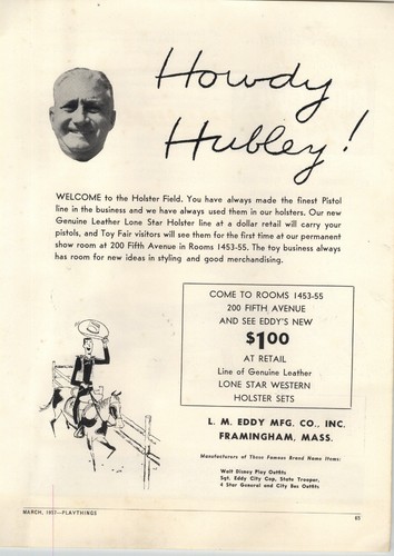 1957 paper hubley new - paper,