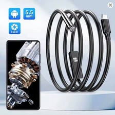 USB Endoscope for OTG Android Phone 5.5mm Borescope Inspection Snake Camera IP67