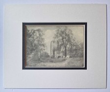 W. BAILEY Ulverscroft Priory, Leicestershire - 1932 Litho Plate