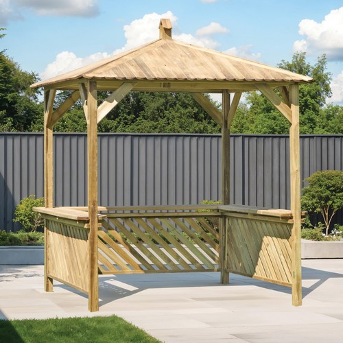 Bbq shelter wooden outdoor - shelter,