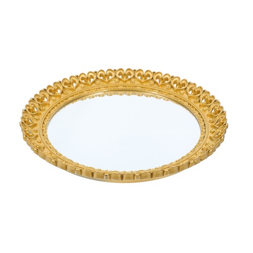 Round mirror tray - tray, 12''