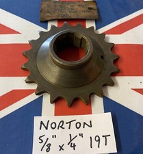 NORTON 19T GEARBOX SPROCKET A2/368 ES2 16H MODEL 18 19 DOLLS HEAD DEEP RECESS