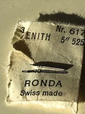 Zenith 525 Winding Stem Swiss