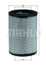 Air filter Filter Insert LX 228 MAHLE for MERCEDES-BENZ PORSCHE NSU CITROËN