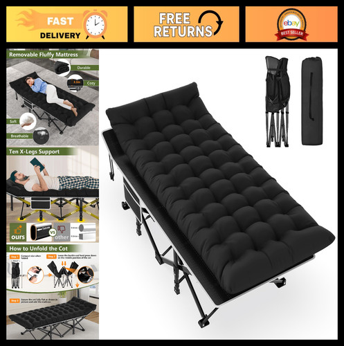 Portable folding camping cot - folding,
