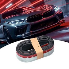 2.5M Front Bumper Protector Strip Side Skirt Car Front Lip Rubber Body Trim