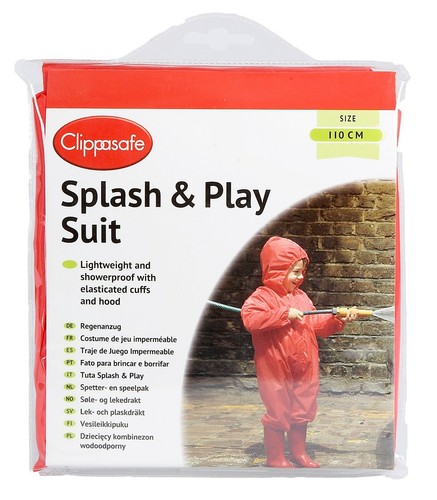 Kids red waterproof splash - red, &