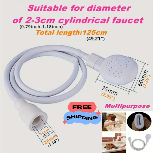 Single tap shower spray hose - single,