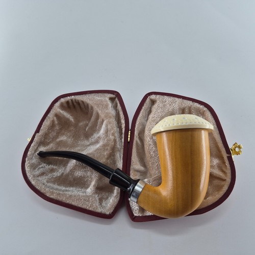 Calabash mahogany pipe - calabash,