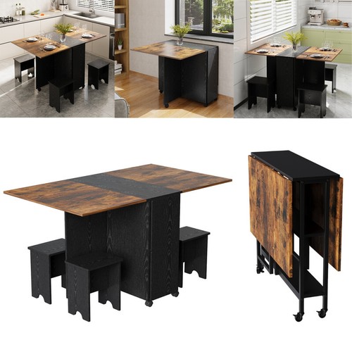 Industrial drop leaf dining - leaf,