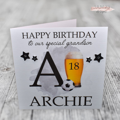 Personalised male beer - personalised,