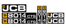 JCB 8014 CTS / Plant set of vinyl sticker decals - UK Seller