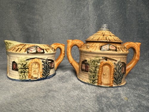 Vintage hand painted cottage - painted,