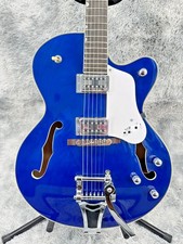 Nashville Electromatic Hollow Ice Blue Jazz Electric Guitar Bigsby Tremolo 