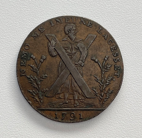 1791 edinburgh half penny - 1791,