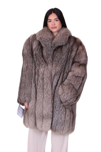 Jacket fox fur coat - jacket,