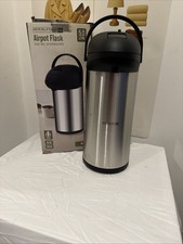 THERMOS STYLE PUMP FLASK HOT