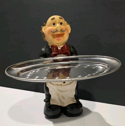 Vintage resin waiter - resin, butler