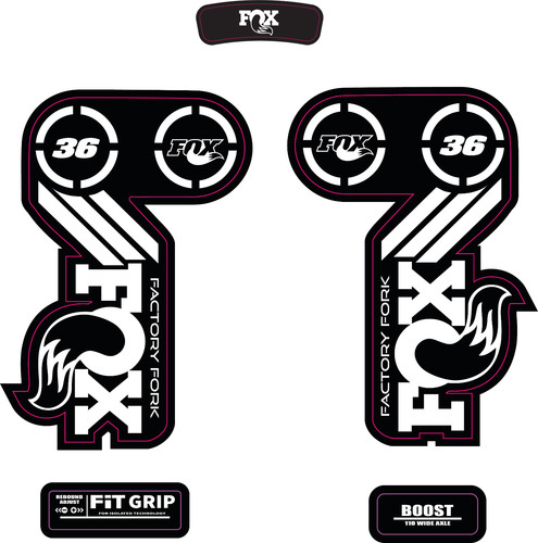 Fox factory forks decals - fox,
