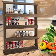 Rustic Wooden Spice Herb Rack