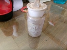 chemists bottle antique Borax with chemical formula engraved on the bottle Na 2B