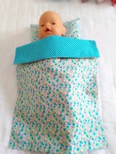 Dolls Pram Cot Bedding Set