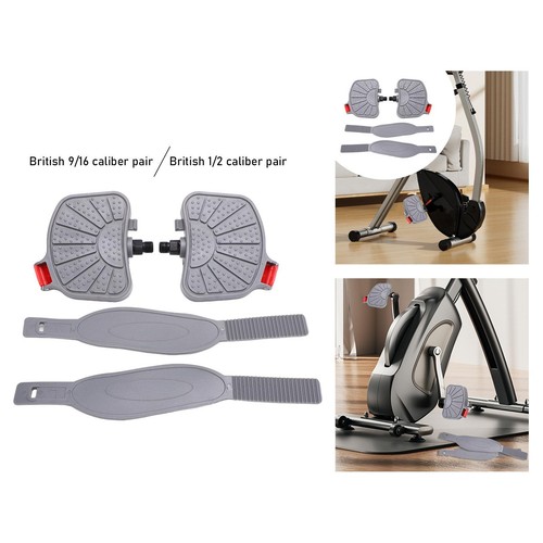 Exercise bike pedals - 2x, for