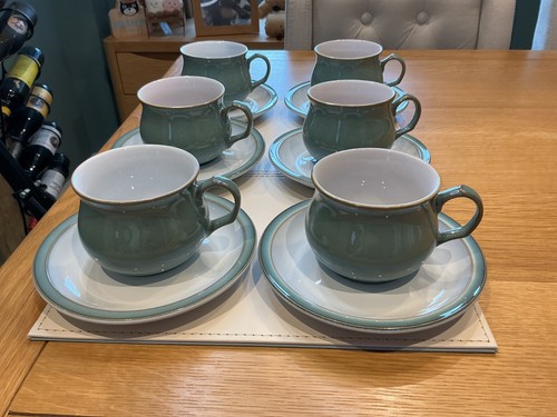 Denby regency green cups - green, x