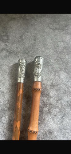 Antique bamboo silver top - antique,
