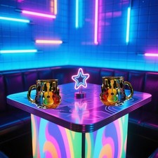 Creative 3D Painted Guitar Mug