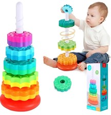 Rainbow Stacking Spinning Toy