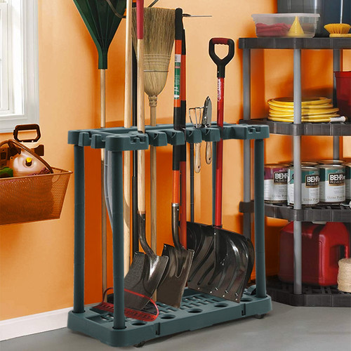 Garden tool rack trolley - rack,