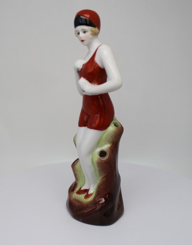 Flower holder figurine bathing - figurine,