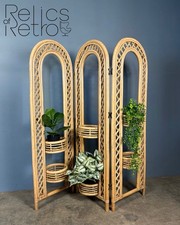 Bamboo Rattan Folding Screen