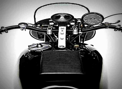 Metal sign velocette ktt - a4,