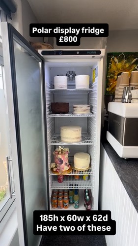 Polar upright display fridge - display,