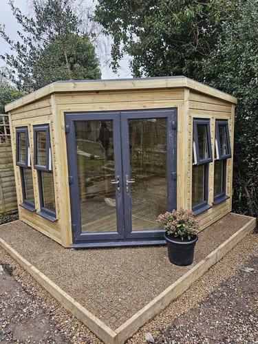 Garden corner summer house - garden,