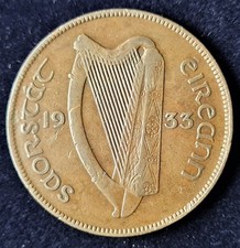 IRELAND  1933  PENNY (Low Mintage) COIN