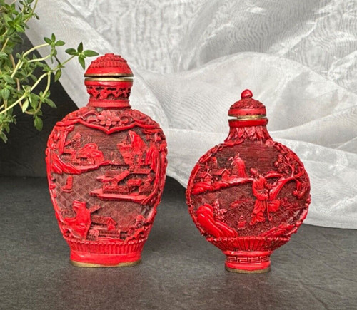 Antique chinese cinnabar - antique,