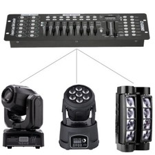 DMX512 Stage Lighting Console Controller 192CH DJ Disco Xmas Party Light