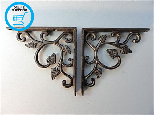 Pair small cast iron - cast, wall