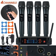 4x Wireless Microphone UHF