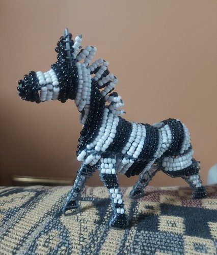 African wire beaded zebra - wire,