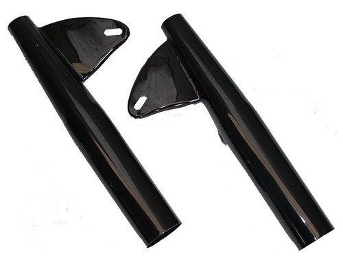 Black bsa headlight brackets - bsa,