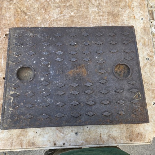Cast iron manhole cover - manhole,