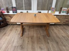 Ercol Golden Dawn Extending Dining Table With 3 Leaves Model 1097
